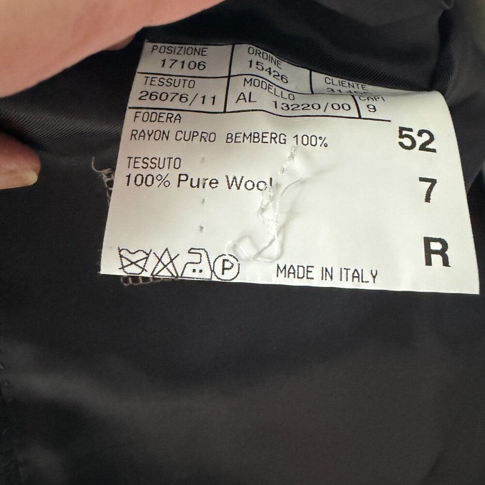 Canali 2 Button Side Vent 100% Wool Sport Coat - Sz 42R - Picture 6 of 7